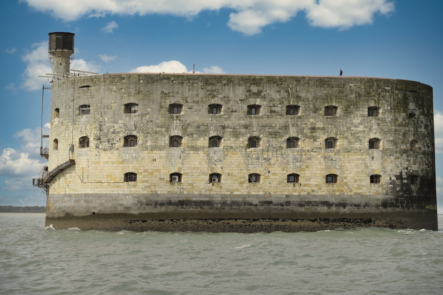 Vue aérienne du Fort Boyard