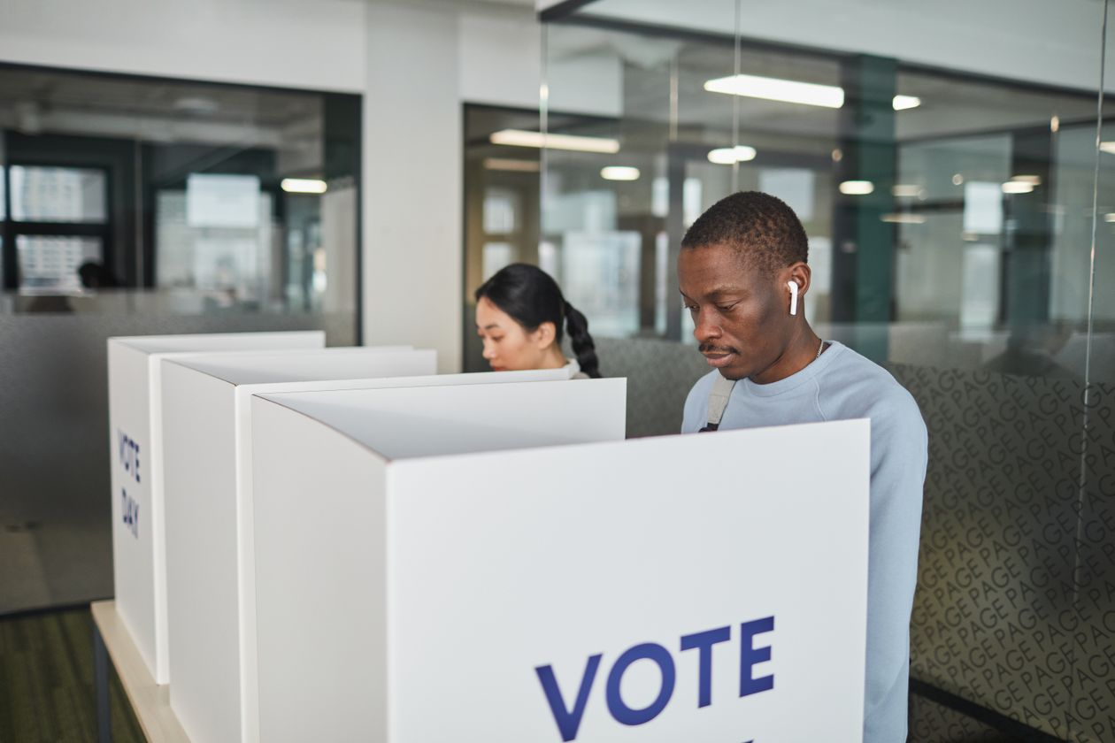 Bureau de vote accessible aux personnes handicapées en France